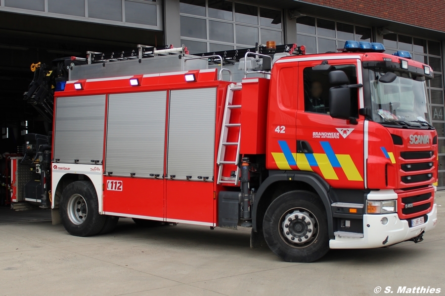 Antwerpen - Brandweer - RW-Kran